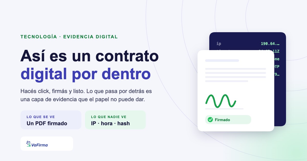 Así es un contrato digital por dentro: el documento firmado y la capa de datos que queda registrada detrás