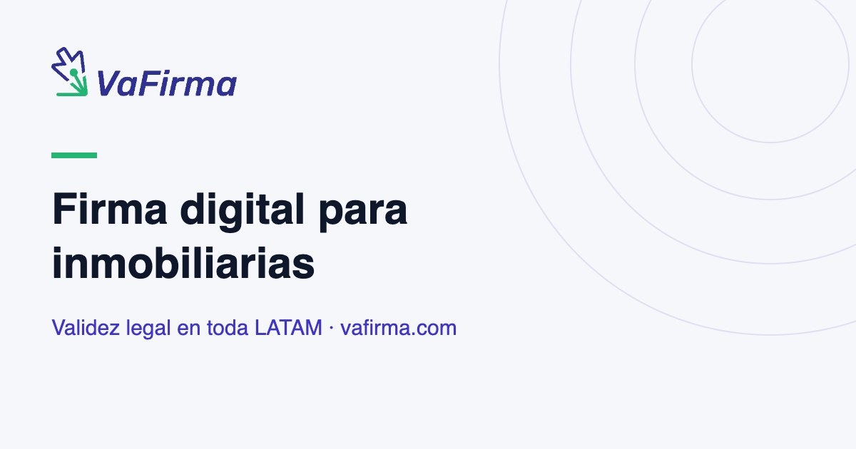 Firma digital para inmobiliarias