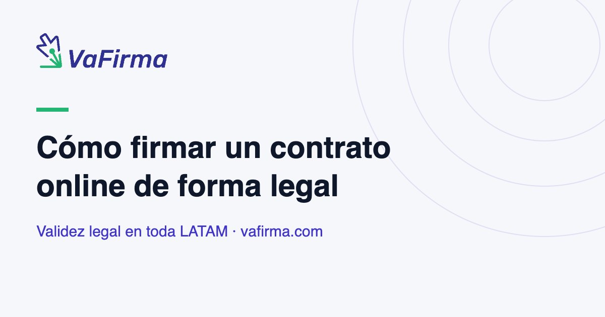 Cómo firmar un contrato online de forma legal