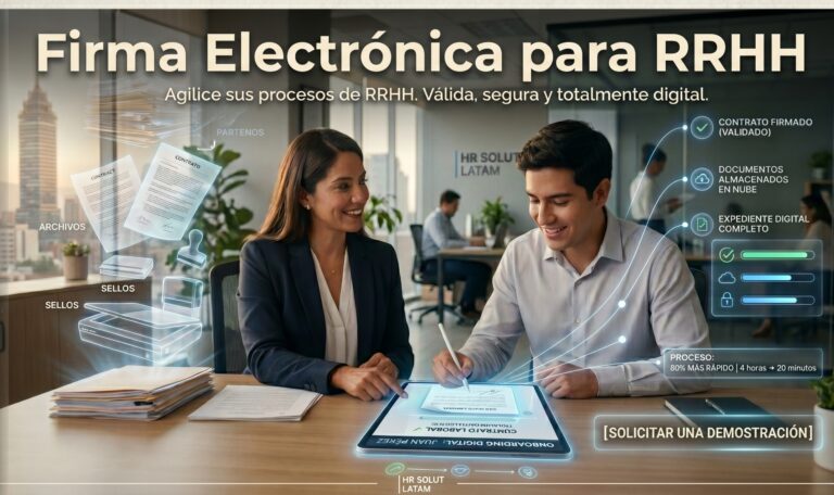 RRHH usando firma electrónica para onboarding digital de empleados