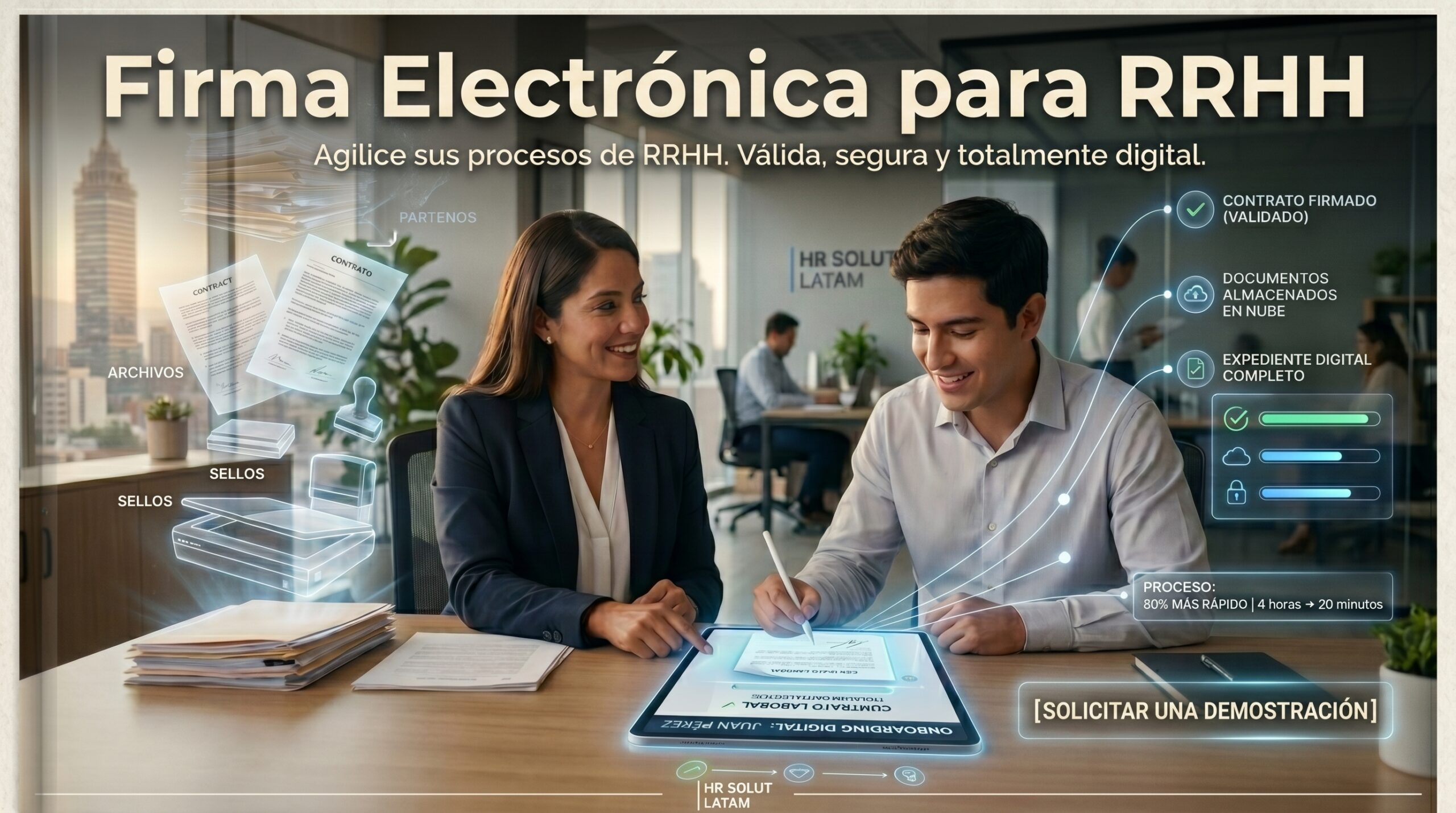 RRHH usando firma electrónica para onboarding digital de empleados